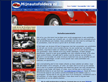 Tablet Screenshot of mijnautofolders.nl